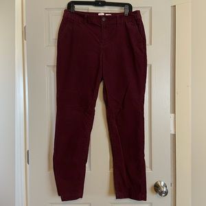 Burgundy Corduroy Pants